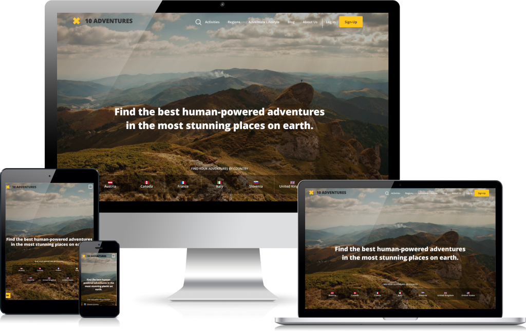 10adventures wordpress development portfolio item